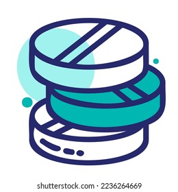 Icon Health care pills Illustration