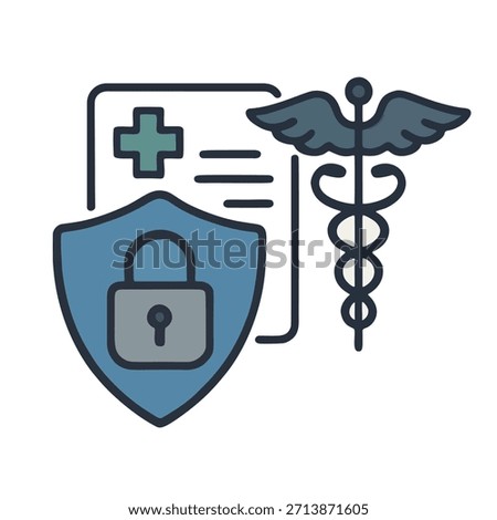 Icon for health data privacy (HIPAA)