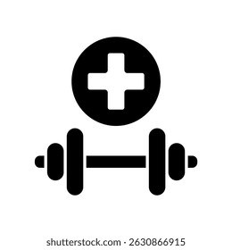 Icon a health lifestyle, isolated against a clean background.