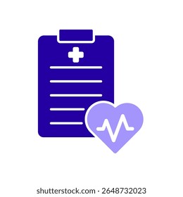 Icon a health report, isolated against a clean background.