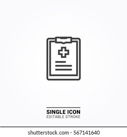 Icon Health report Single icon graphic design