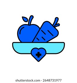 Icon a healthy food, isolated against a clean background.