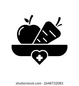 Icon a healthy food, isolated against a clean background.