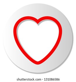 icon with heart