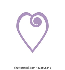 Icon heart Collection "Time for meditation" for your project. Vector