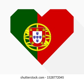 icon heart flag of portugal
