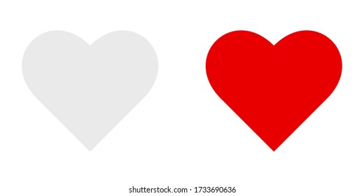 en un fondo en blanco. ilustración vectorial de amor. conjunto de iconos