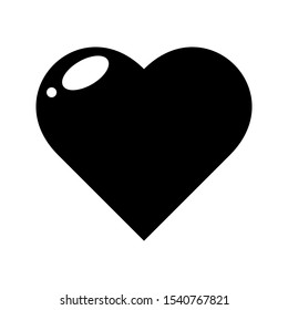 icon heart on a white background. love vector illustration