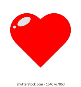 icon heart on a white background. love vector illustration