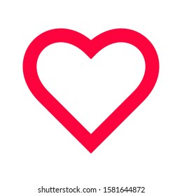 icon heart on a white background. love vector illustration