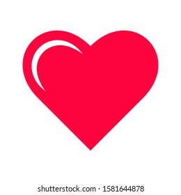 icon heart on a white background. love vector illustration