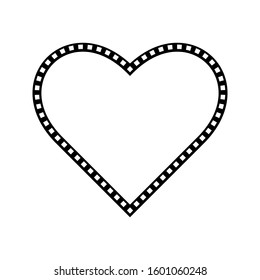 icon heart on a white background. love vector illustration