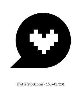 icon heart on a white background. love vector illustration