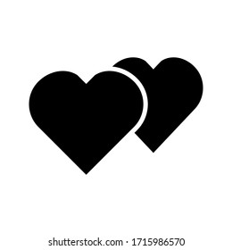 icon heart on a white background. love vector illustration. eps 10