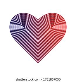 icon heart on a white background. love vector illustration