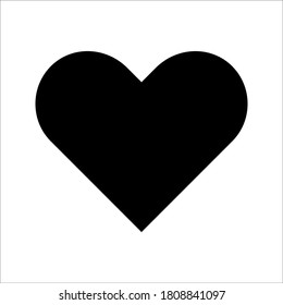 icon heart on a white background. love vector illustration