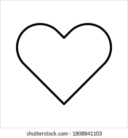 icon heart on a white background. love vector illustration