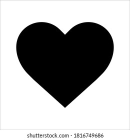 icon heart on a white background. love vector illustration.
