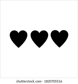 icon heart on a white background. love vector illustratio