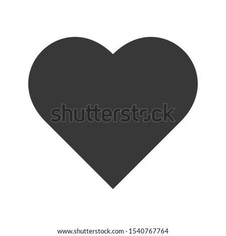 icon heart on a white background. love vector illustration