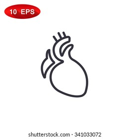  icon heart organ
