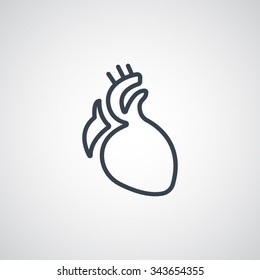  icon heart organ