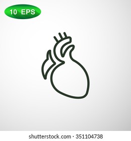  icon heart organ