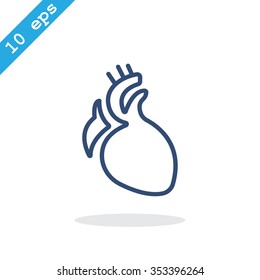 icon heart organ