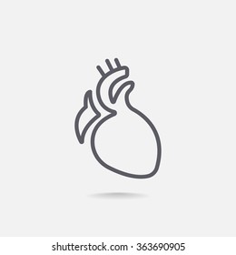  icon heart organ