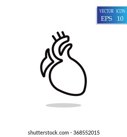  icon heart organ