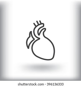 icon heart organ