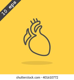  icon heart organ