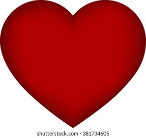 the icon of the heart, red hearts, vector