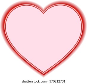 icon heart, red heart, one heart, vector