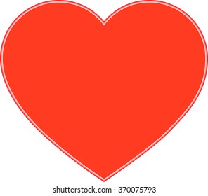icon heart, red heart, vector