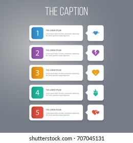 Icon Heart Set Of Love, Broken, Arrow And Other Vector Objects. Also Includes Heart, Divorce, Broken Elements.