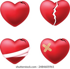 icon of a heart shape that is wounded or bound to its freedom