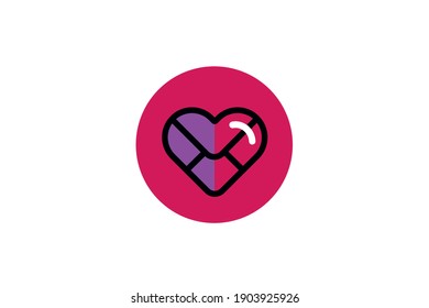 icon heart vector design app