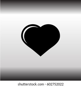 Icon of heart. Vector illustration