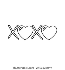 icon of hearts, love, joy, on a white background, vector illustration
