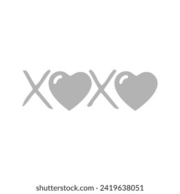 icon of hearts, love, joy, on a white background, vector illustration