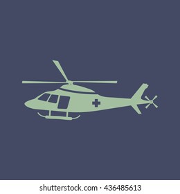 Icon of Helicopter. Eps-10.