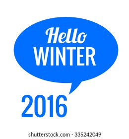 Icon Hello, november Vector EPS 10 illustration.