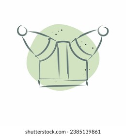 Icon Helmet 3. related to Celtic symbol. Color Spot Style. simple design editable. simple illustration