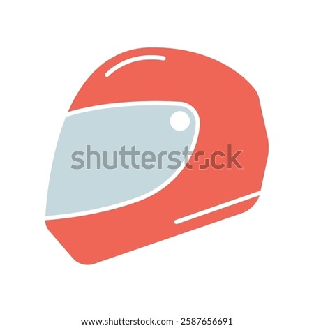 Icon a helmet, isolated against a clean background.