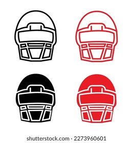 icon helmet in play baseball  set vector