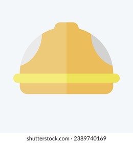 Icon Helmet. related to Carpentry symbol. flat style. simple design editable. simple illustration