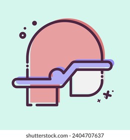 Icon Helmet. related to Firefighter symbol. MBE style. simple design editable. simple illustration
