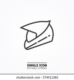 Icon helmet Single Icon Graphic Design
