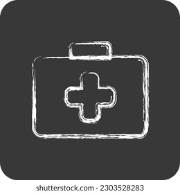 Ayuda del icono. adecuado para el símbolo educativo. estilo tiza. diseño simple editable. vector de plantilla de diseño